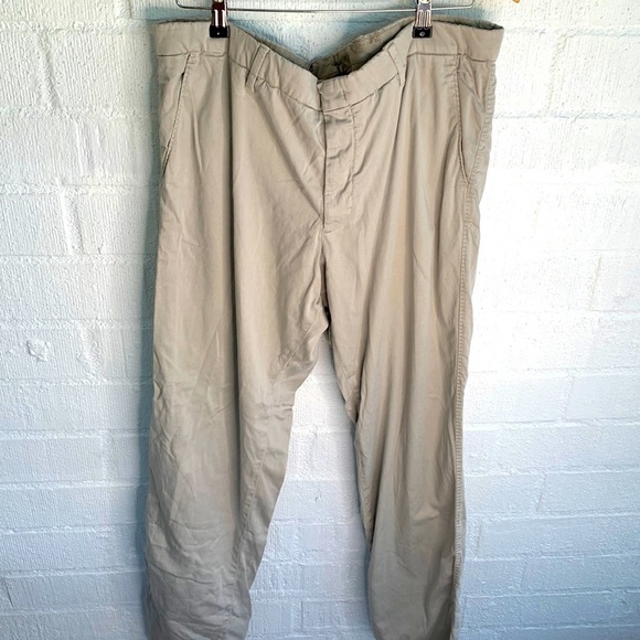 Nordstrom Zachary Prell Khaki Trouser Aster Fit Stretch Pants sz 40 - Picture 1 of 5